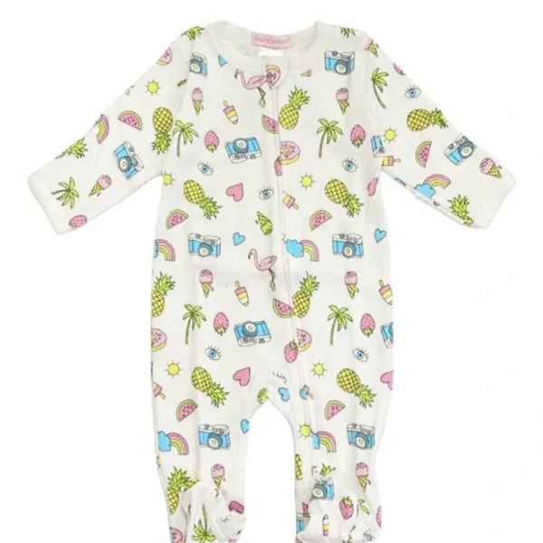 Summer Doodle Footie - CaringForTots - Professional Baby and Children's Products | Caring for Growth, Caring for Every Moment* Clothing