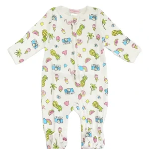 Clothing | Summer Doodle Footie - CaringForTots - Professional Baby and Children's Products | Caring for Growth, Caring for Every Moment