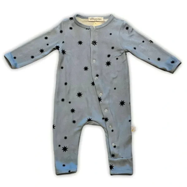Sunburst Blue One-Piece Snap - CaringForTots - Professional Baby and Children's Products | Caring for Growth, Caring for Every Moment* Clothing