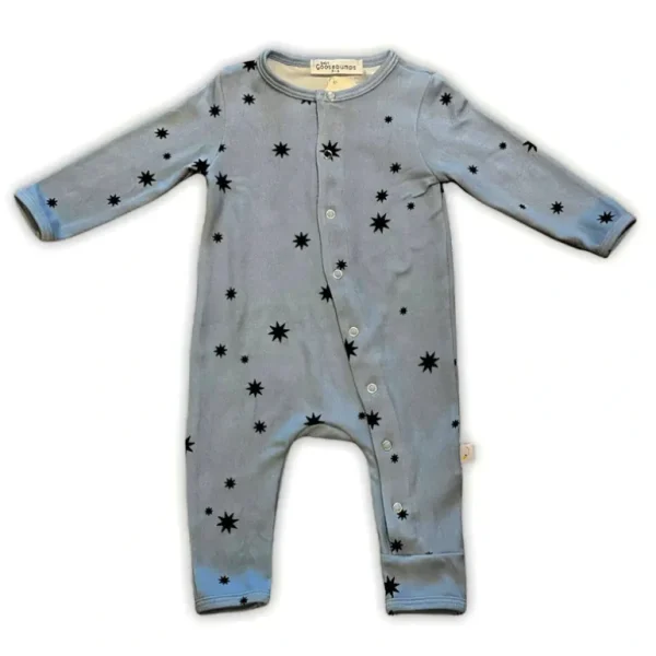 Clothing | Sunburst Blue One-Piece Snap - CaringForTots - Professional Baby and Children's Products | Caring for Growth, Caring for Every Moment