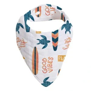 Surf Oh So Soft Muslin Bandana Bib - CaringForTots - Professional Baby and Children's Products | Caring for Growth, Caring for Every Moment* Bibs