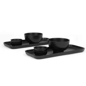 Sushi Set For 2 - Black - CaringForTots - Professional Baby and Children's Products | Caring for Growth, Caring for Every Moment* Dinnerware Sets