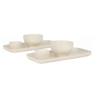Sushi Set For 2 - Off White - CaringForTots - Professional Baby and Children's Products | Caring for Growth, Caring for Every Moment* Dinnerware Sets