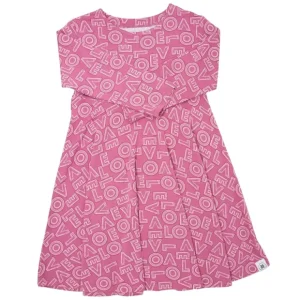 Swirly Girl Dress - All You Need Is Love French Rose - CaringForTots - Professional Baby and Children's Products | Caring for Growth, Caring for Every Moment* Dresses - Long Sleeve