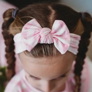 Taffy Pink Gingham Dream Bow - CaringForTots - Professional Baby and Children's Products | Caring for Growth, Caring for Every Moment* The Dream Bow