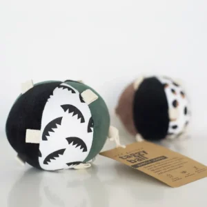 Taggy Ball With Rattle - Jungle Leaves - CaringForTots - Professional Baby and Children's Products | Caring for Growth, Caring for Every Moment* Rattles