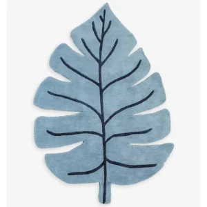 Tanzania - Rug - Monstera Blue Leaf - CaringForTots - Professional Baby and Children's Products | Caring for Growth, Caring for Every Moment* Home & Garden