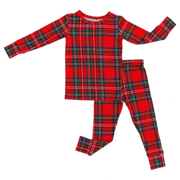 Tartan Plaid 2-piece Pajamas - CaringForTots - Professional Baby and Children's Products | Caring for Growth, Caring for Every Moment* PAJAMA SET
