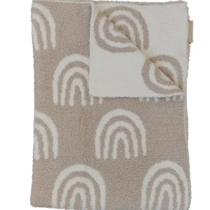 Taupe Rainbow Plush Blanket - CaringForTots - Professional Baby and Children's Products | Caring for Growth, Caring for Every Moment* Baby Blankets