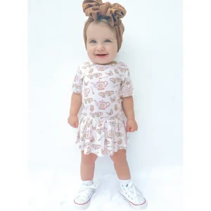 Tea Time Dream Bodysuit Dress - CaringForTots - Professional Baby and Children's Products | Caring for Growth, Caring for Every Moment* Dresses - Short Sleeve