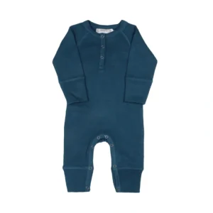 Teal Modal Waffle Unionsuit - CaringForTots - Professional Baby and Children's Products | Caring for Growth, Caring for Every Moment* Clothing