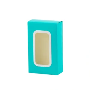 Teal Party Favor Boxes Decorative Pastry Boxes With Window 2.25x1.125x3.75 Inch Treat Boxes 24 Pack - CaringForTots - Professional Baby and Children's Products | Caring for Growth, Caring for Every Moment* Gift Boxes