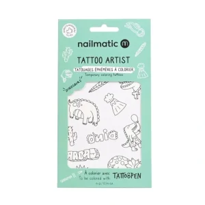 Temporary Coloring Tattoos - Dinosaurs - CaringForTots - Professional Baby and Children's Products | Caring for Growth, Caring for Every Moment* Temporary Tattoos