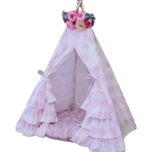 The Cecile Ruffle Play Tent - CaringForTots - Professional Baby and Children's Products | Caring for Growth, Caring for Every Moment* Play Tents