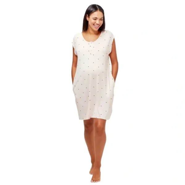 The Clementine Maternity + Nursing Nightie - CaringForTots - Professional Baby and Children's Products | Caring for Growth, Caring for Every Moment* Pajama
