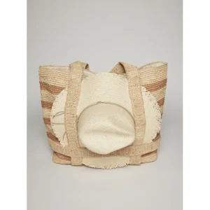 The Original Straw Traveler Bag- Toast Stripe - CaringForTots - Professional Baby and Children's Products | Caring for Growth, Caring for Every Moment* Beach Bag