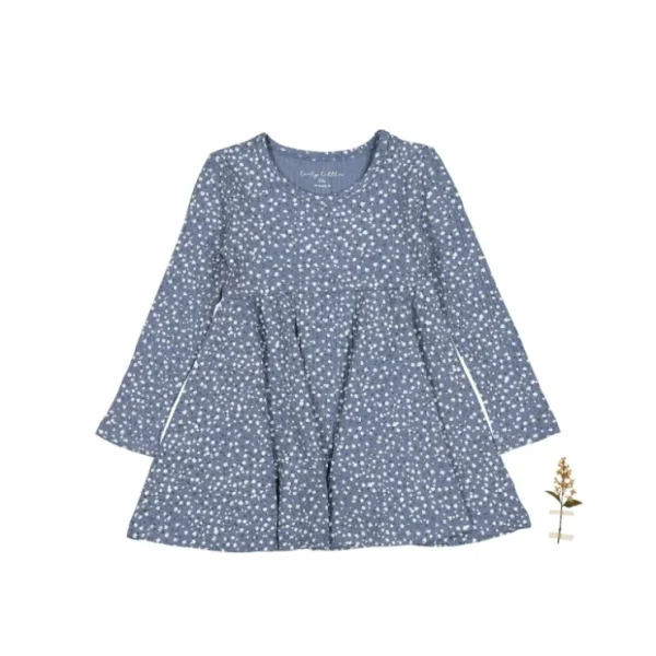 The Printed Long Sleeve Dress - Midnight Bud - CaringForTots - Professional Baby and Children's Products | Caring for Growth, Caring for Every Moment* Dresses - Long Sleeve