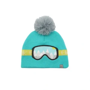 Toddler/kids Knitted Beanie - Ski Goggles - Turquoise - CaringForTots - Professional Baby and Children's Products | Caring for Growth, Caring for Every Moment* Knitted Beanies
