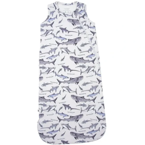 Shop All | 1.5 Tog Sleep Sack - Sharks - CaringForTots - Professional Baby and Children's Products | Caring for Growth, Caring for Every Moment