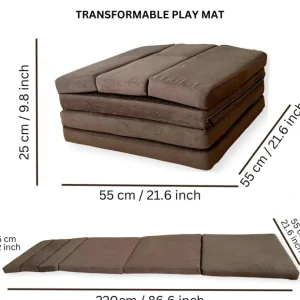 Transformable Kids Play Mat And Couch - Multipurpose Baby Play Mat And Kids Couch - CaringForTots - Professional Baby and Children's Products | Caring for Growth, Caring for Every Moment* Play Mats