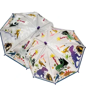Transparent Color Changing Umbrella - Dino - CaringForTots - Professional Baby and Children's Products | Caring for Growth, Caring for Every Moment* Umbrellas