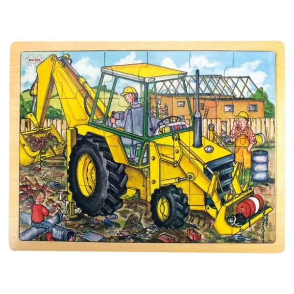 Tray Puzzle Digger By Bigjigs Toys Us - CaringForTots - Professional Baby and Children's Products | Caring for Growth, Caring for Every Moment* Wooden Puzzles