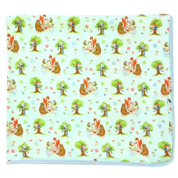 Tree House Party Swaddling Blanket - CaringForTots - Professional Baby and Children's Products | Caring for Growth, Caring for Every Moment* Baby Blankets