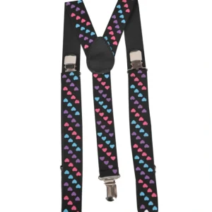Tri Colored Heart Suspenders - CaringForTots - Professional Baby and Children's Products | Caring for Growth, Caring for Every Moment* Accessories