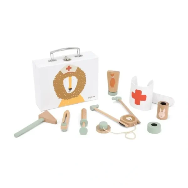 Trixie Wooden Doctor Set - CaringForTots - Professional Baby and Children's Products | Caring for Growth, Caring for Every Moment* Role Play