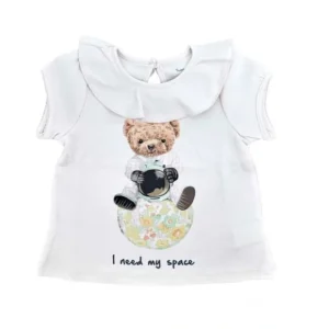 T-shirt Pima "i Need My Space", Pink - CaringForTots - Professional Baby and Children's Products | Caring for Growth, Caring for Every Moment* Tees - Short Sleeve