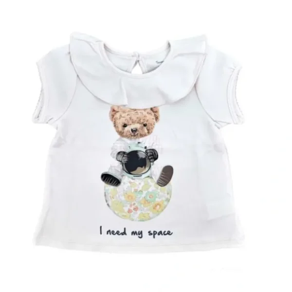 T-shirt Pima "i Need My Space", Pink - CaringForTots - Professional Baby and Children's Products | Caring for Growth, Caring for Every Moment* Tees - Short Sleeve