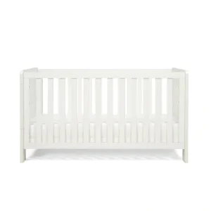 Tutti Bambini Essentials Alba Cot Bed - White - CaringForTots - Professional Baby and Children's Products | Caring for Growth, Caring for Every Moment* Cot Beds