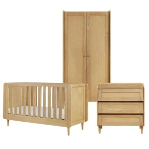 Tutti Bambini Japandi 3 Piece Room Set - Light Oak - CaringForTots - Professional Baby and Children's Products | Caring for Growth, Caring for Every Moment* Nursery Sets