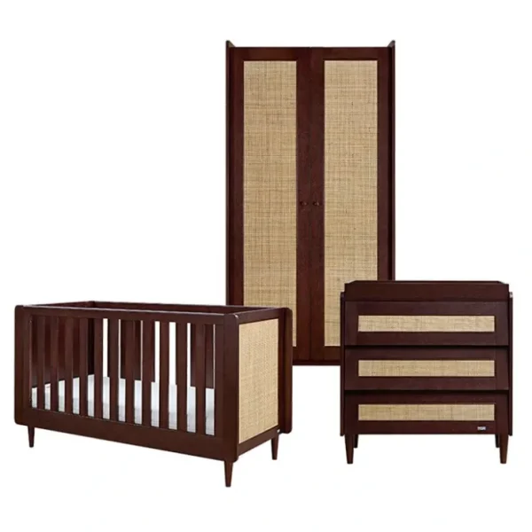 Tutti Bambini Japandi 3 Piece Room Set - Warm Walnut - CaringForTots - Professional Baby and Children's Products | Caring for Growth, Caring for Every Moment* Nursery Sets