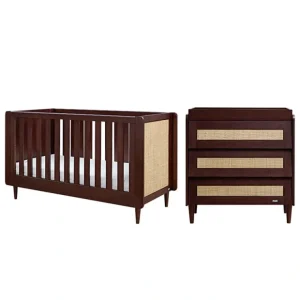 Tutti Bambini Japandi 2 Piece Room Set - Warm Walnut - CaringForTots - Professional Baby and Children's Products | Caring for Growth, Caring for Every Moment* Nursery Sets