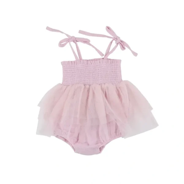 Tutu Bubble - Ballet Solid Muslin - CaringForTots - Professional Baby and Children's Products | Caring for Growth, Caring for Every Moment* Rompers - Bubble