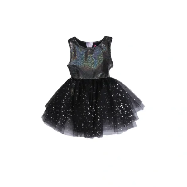 Tutu Tinkerbell Glitter Black Tulle Moon And Stars - CaringForTots - Professional Baby and Children's Products | Caring for Growth, Caring for Every Moment* One-Pieces
