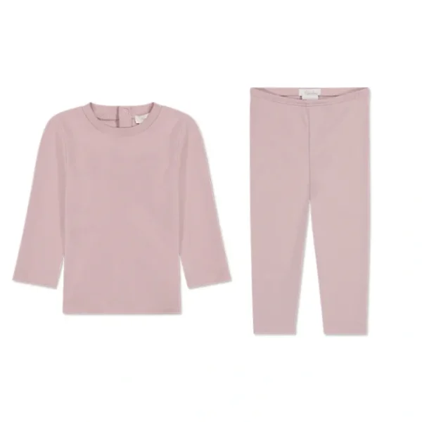 Two Piece Set - Dusty Pink - CaringForTots - Professional Baby and Children's Products | Caring for Growth, Caring for Every Moment* Clothing