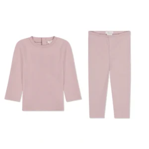 Clothing | Two Piece Set - Dusty Pink - CaringForTots - Professional Baby and Children's Products | Caring for Growth, Caring for Every Moment