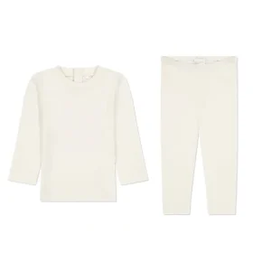 Clothing | Two Piece Set - Ivory - CaringForTots - Professional Baby and Children's Products | Caring for Growth, Caring for Every Moment
