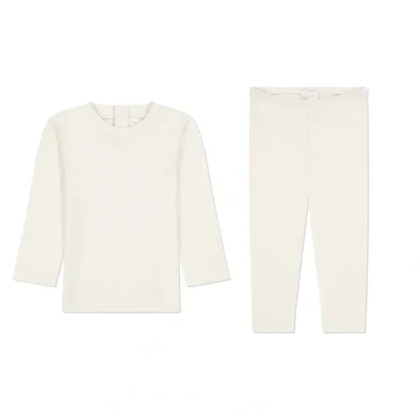 Clothing | Two Piece Set - Ivory - CaringForTots - Professional Baby and Children's Products | Caring for Growth, Caring for Every Moment