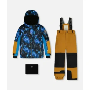 Two Piece Snowsuit Spice And Printed Storm by Deux par Deux - CaringForTots - Professional Baby and Children's Products | Caring for Growth, Caring for Every Moment* Snowsuits
