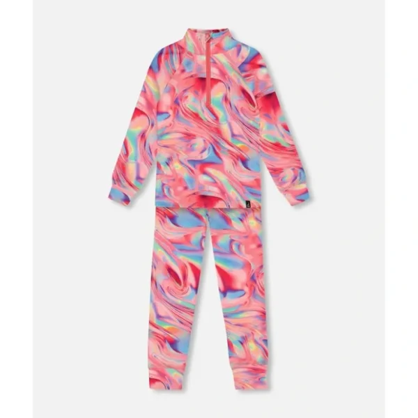 Two Piece Thermal Underwear Set Printed Marble by Deux par Deux - CaringForTots - Professional Baby and Children's Products | Caring for Growth, Caring for Every Moment* Winter Accessories