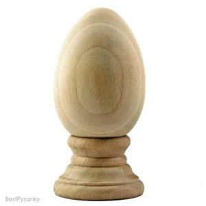 Unfinished Blank Wooden Egg With Stand - CaringForTots - Professional Baby and Children's Products | Caring for Growth, Caring for Every Moment* Unfinished