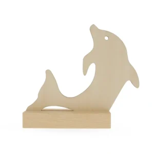 Unfinished Standing Wooden Dolphin Shape Cutout Diy Craft 5.5 Inches - CaringForTots - Professional Baby and Children's Products | Caring for Growth, Caring for Every Moment* Cutouts