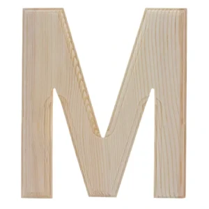 Unfinished Wooden Arial Font Letter M (6.25 Inches) - CaringForTots - Professional Baby and Children's Products | Caring for Growth, Caring for Every Moment* Letters
