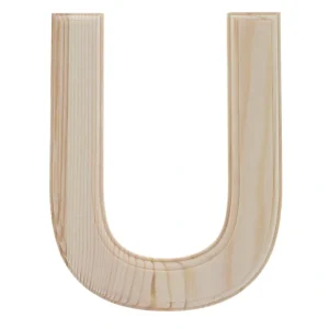 Unfinished Wooden Arial Font Letter U (6.25 Inches) - CaringForTots - Professional Baby and Children's Products | Caring for Growth, Caring for Every Moment* Letters