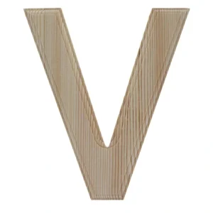 Unfinished Wooden Arial Font Letter V (6.25 Inches) - CaringForTots - Professional Baby and Children's Products | Caring for Growth, Caring for Every Moment* Letters