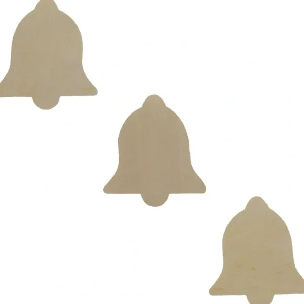 Shop All | 3 Unfinished Wooden Bell Shapes Cutouts Diy Crafts 3.6 Inches - CaringForTots - Professional Baby and Children's Products | Caring for Growth, Caring for Every Moment
