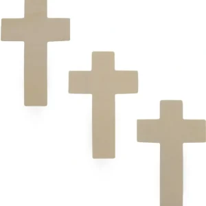 Shop All | 3 Unfinished Wooden Cross Shapes Cutouts Diy Crafts 4.25 Inches - CaringForTots - Professional Baby and Children's Products | Caring for Growth, Caring for Every Moment